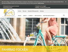 Tablet Screenshot of fahrrad-focken.de